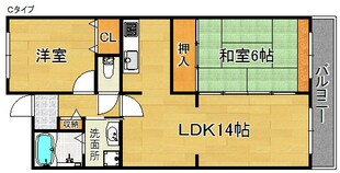 エバーグリーン中小路の物件間取画像